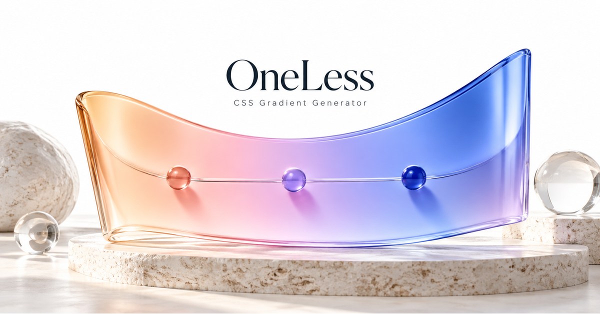 A curved peach-to-lavender-to-blue glass panel with three color stops.